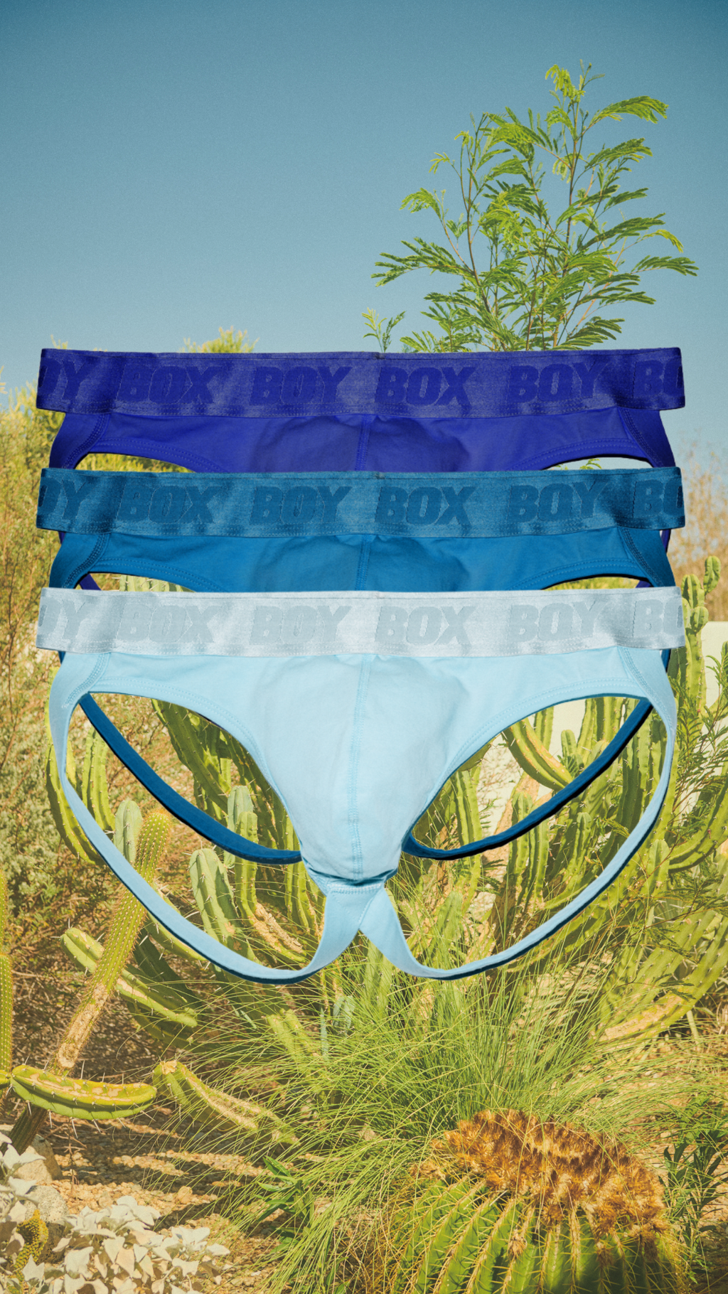 3-pack boystrap in blue